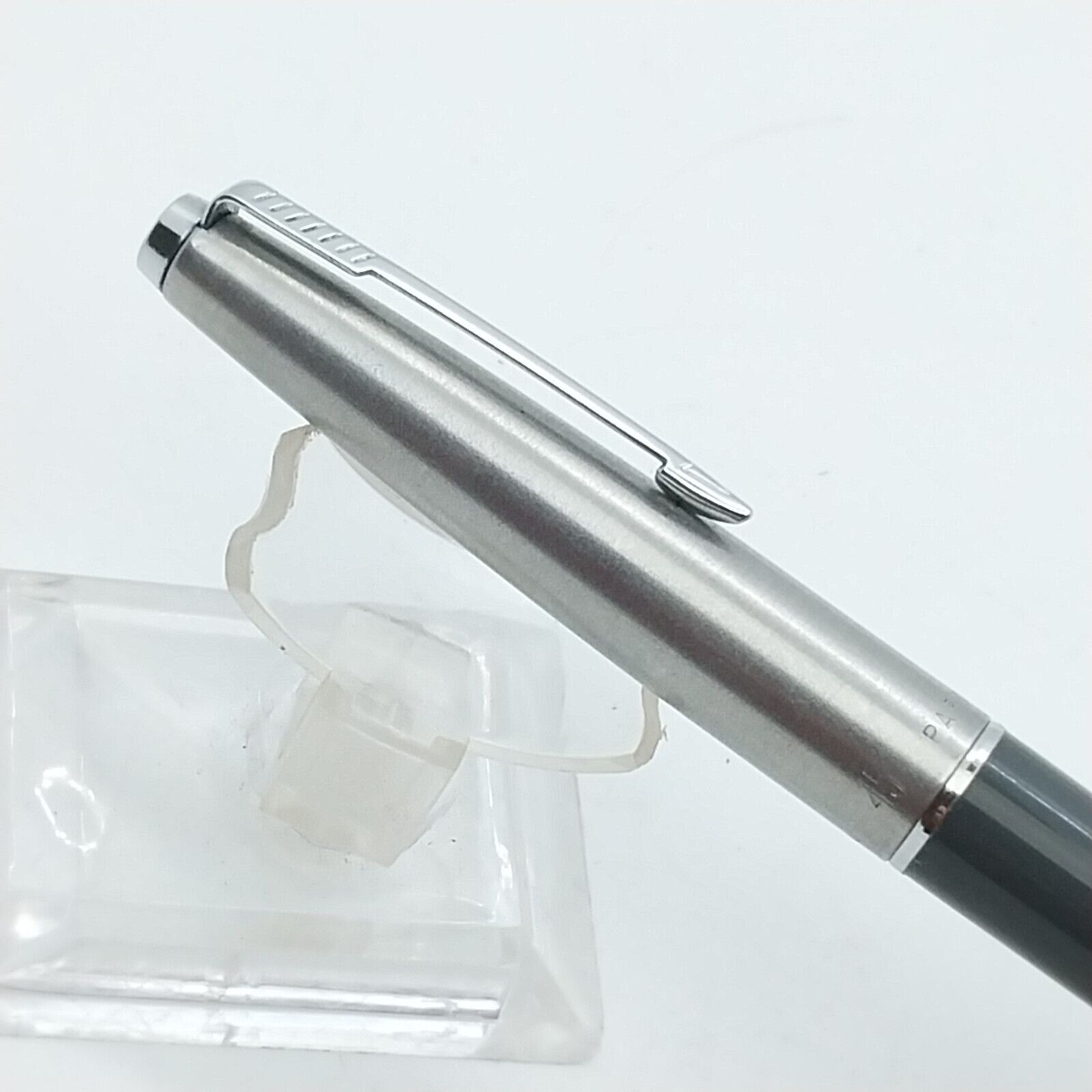 Vintage Rare Mint Parker 45 Fountain Pen, F Nib ,Grey color, USA #11530 - Image 11