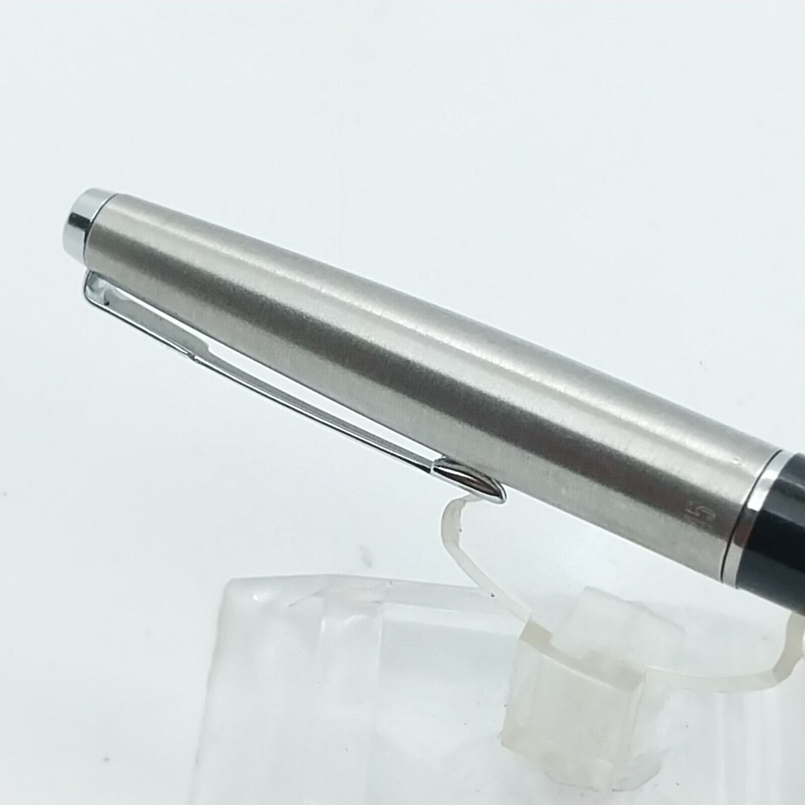 ⁦قلم حبر باركر 45 النادر، ذو رأس رفيع، لون أسود، إنجلترا #11537⁩ - الصورة ⁦11⁩