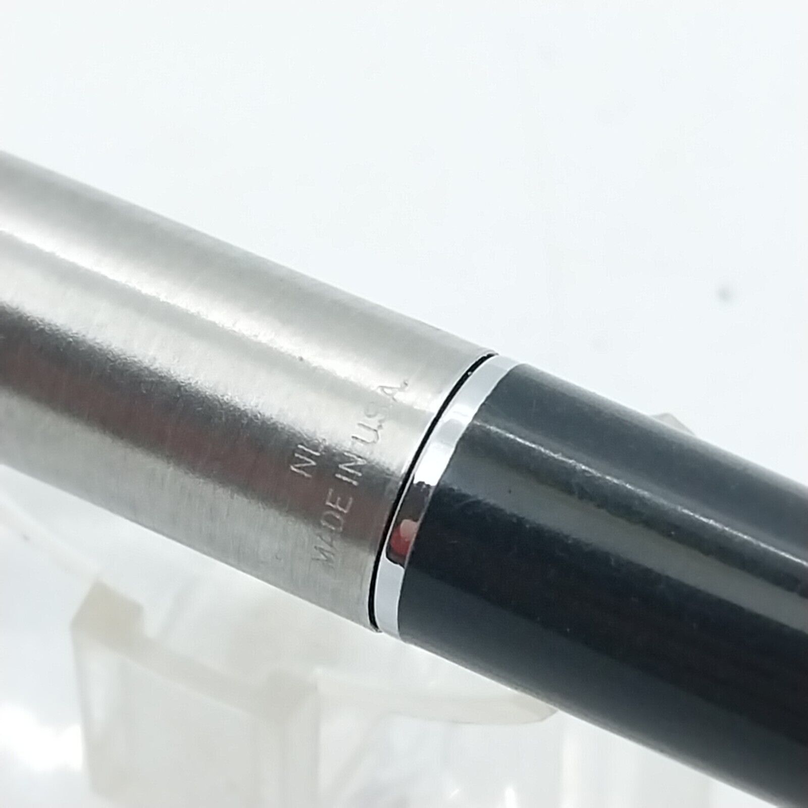 ⁦قلم حبر باركر 45 النادر، ذو رأس رفيع، لون أسود، إنجلترا #11537⁩ - الصورة ⁦12⁩