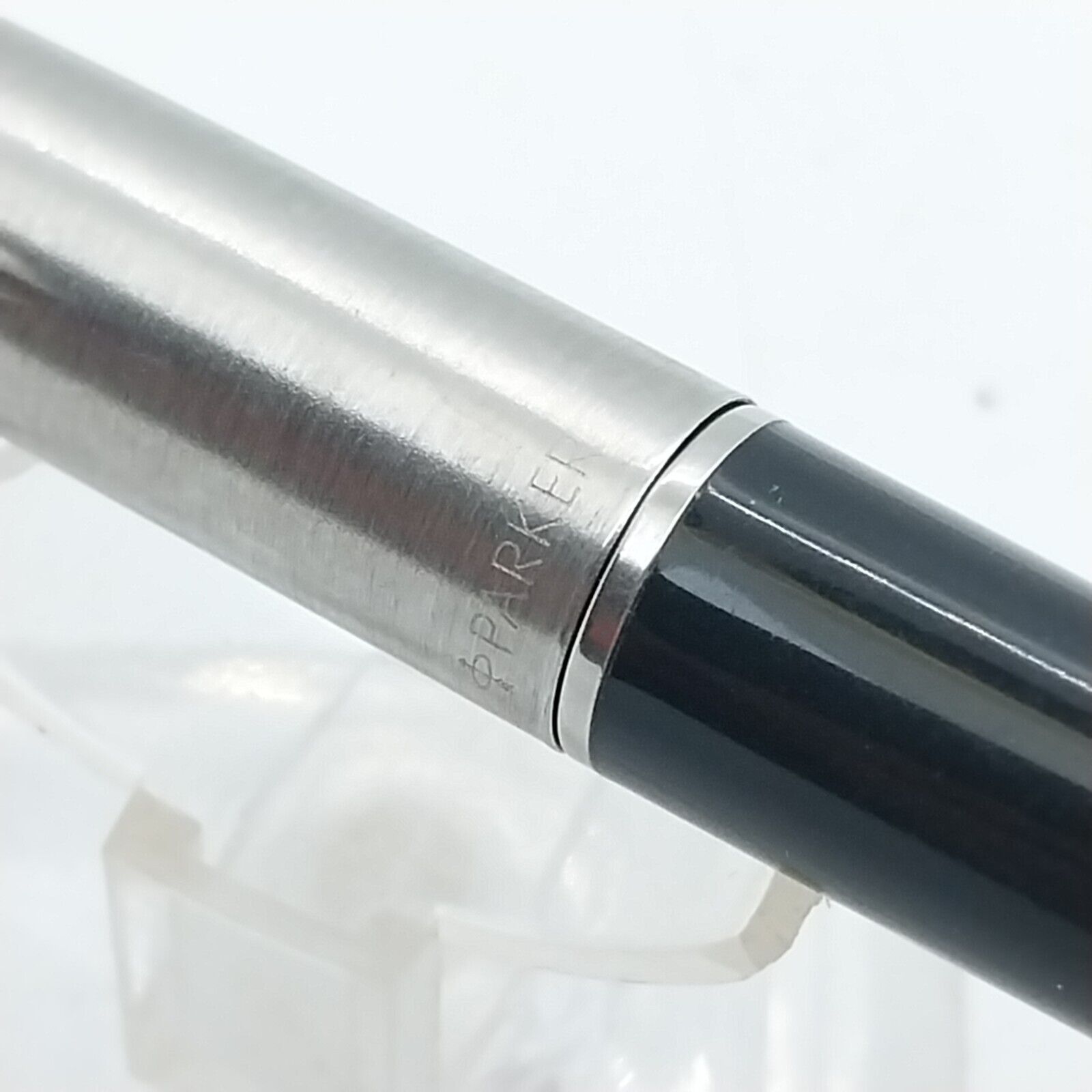 ⁦قلم حبر باركر 45 النادر، ذو رأس رفيع، لون أسود، إنجلترا #11537⁩ - الصورة ⁦14⁩