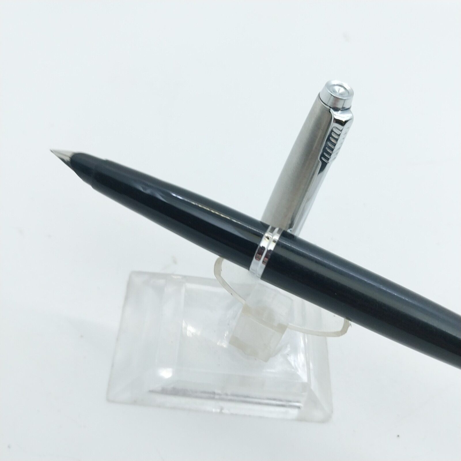 ⁦قلم حبر باركر 45 النادر، ذو رأس رفيع، لون أسود، إنجلترا #11537⁩ - الصورة ⁦2⁩