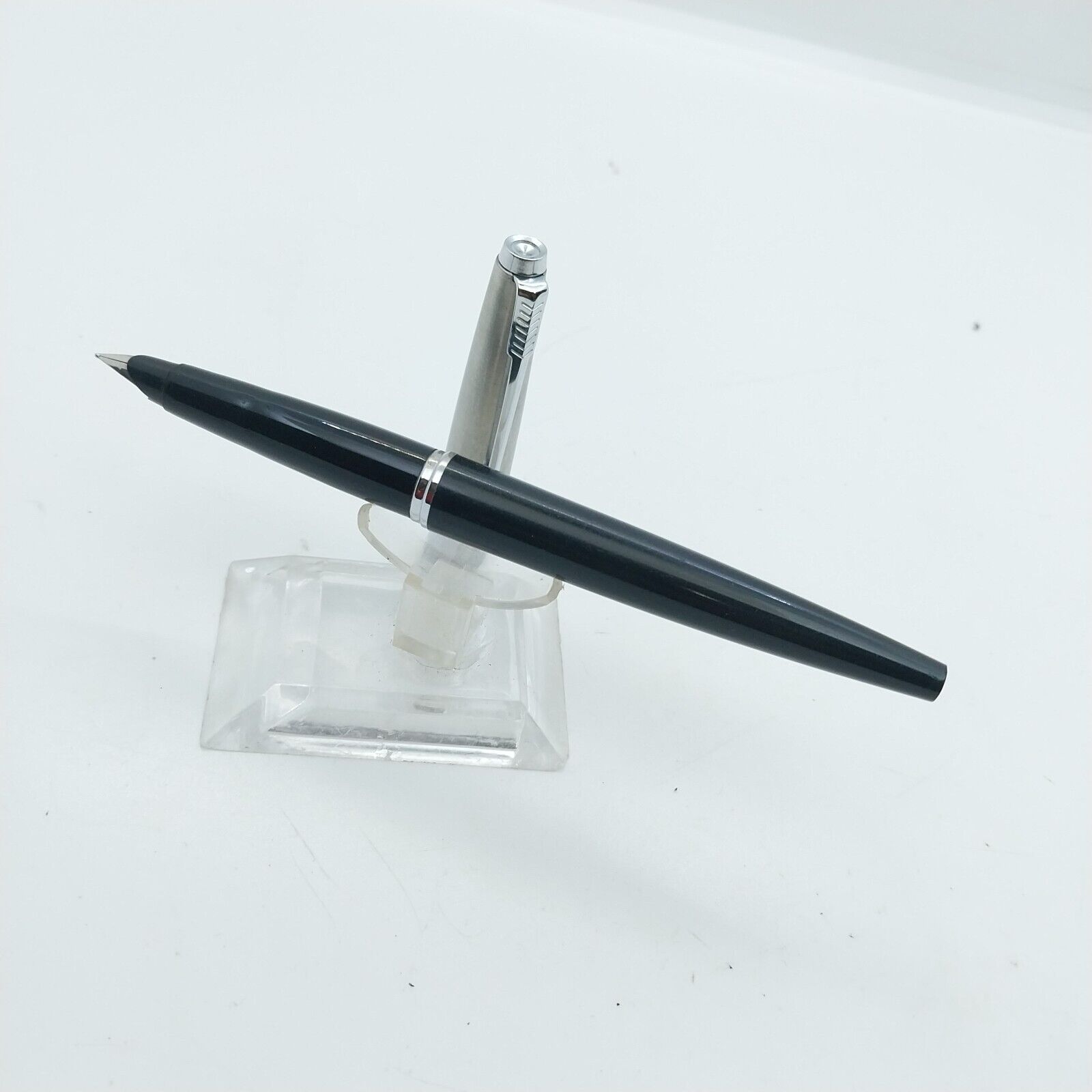 قلم حبر باركر 45 النادر، ذو رأس رفيع، لون أسود، إنجلترا #11537