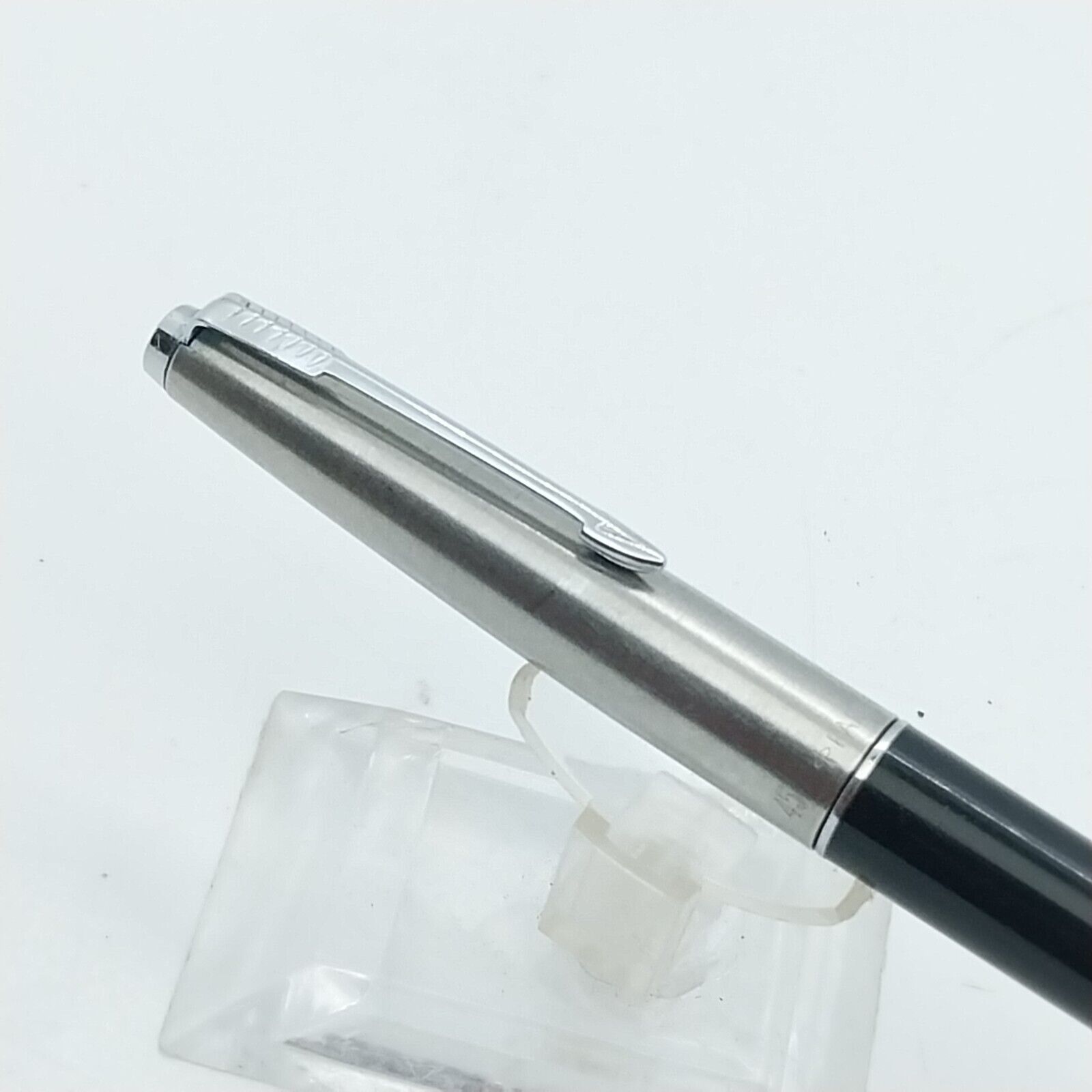 ⁦قلم حبر باركر 45 النادر، رأس متوسط، لون أسود، إنجلترا #11538⁩ - الصورة ⁦11⁩