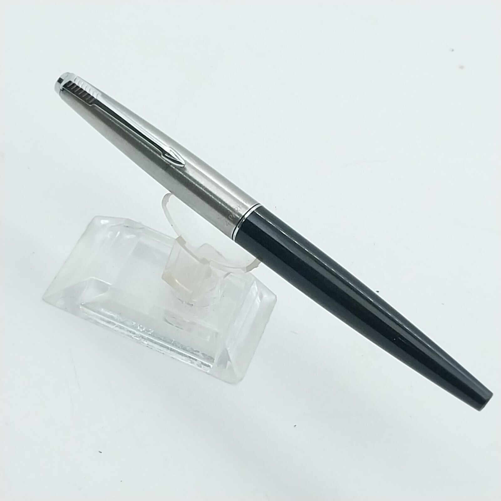 ⁦قلم حبر باركر 45 النادر، رأس متوسط، لون أسود، إنجلترا #11538⁩ - الصورة ⁦16⁩