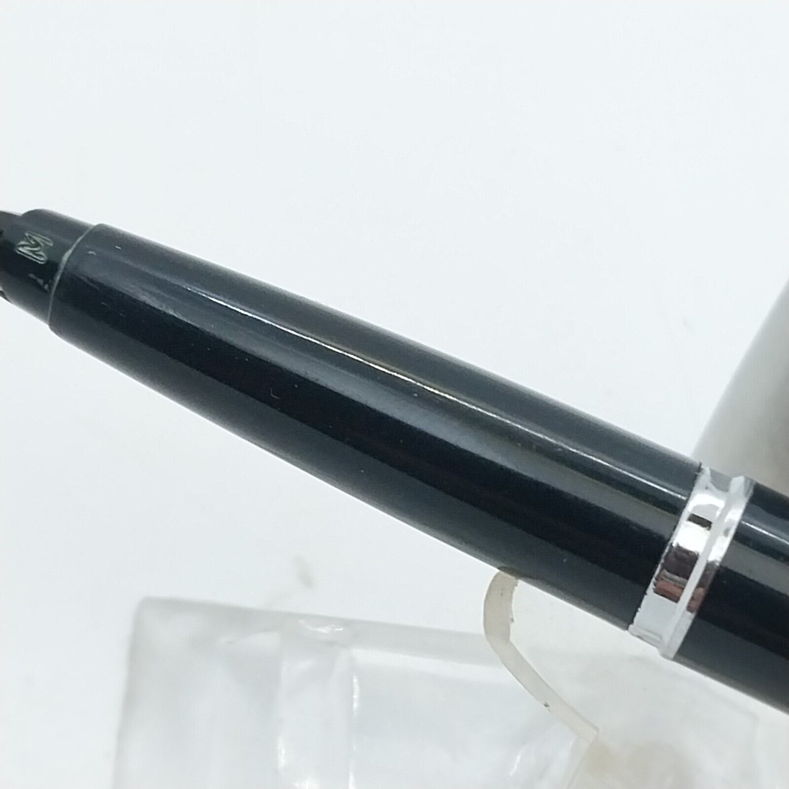 ⁦قلم حبر باركر 45 النادر، رأس متوسط، لون أسود، إنجلترا #11538⁩ - الصورة ⁦8⁩