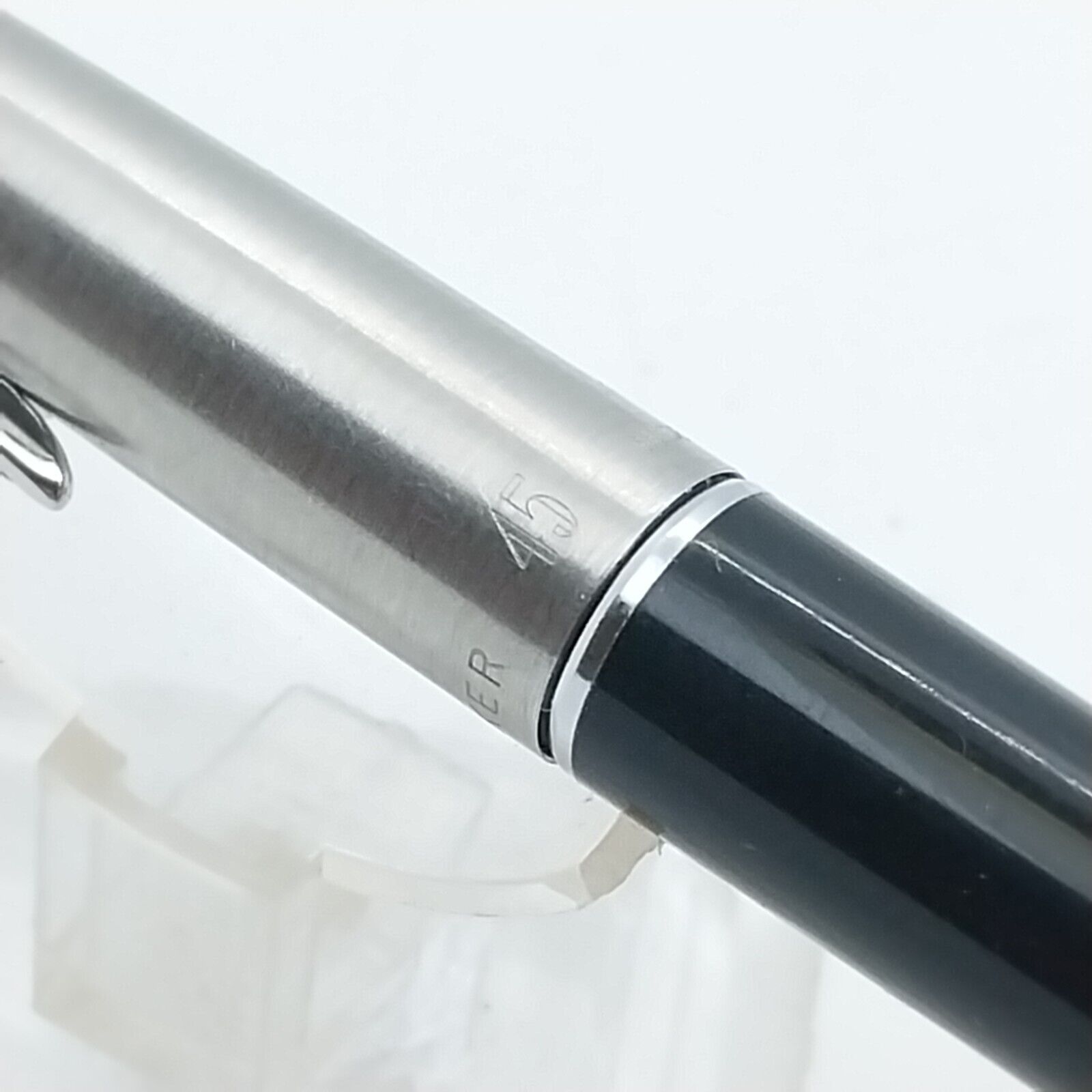 ⁦قلم حبر باركر 45 النادر من ماركة مينت، رأس F، لون أسود، الولايات المتحدة الأمريكية رقم 11534⁩ - الصورة ⁦13⁩