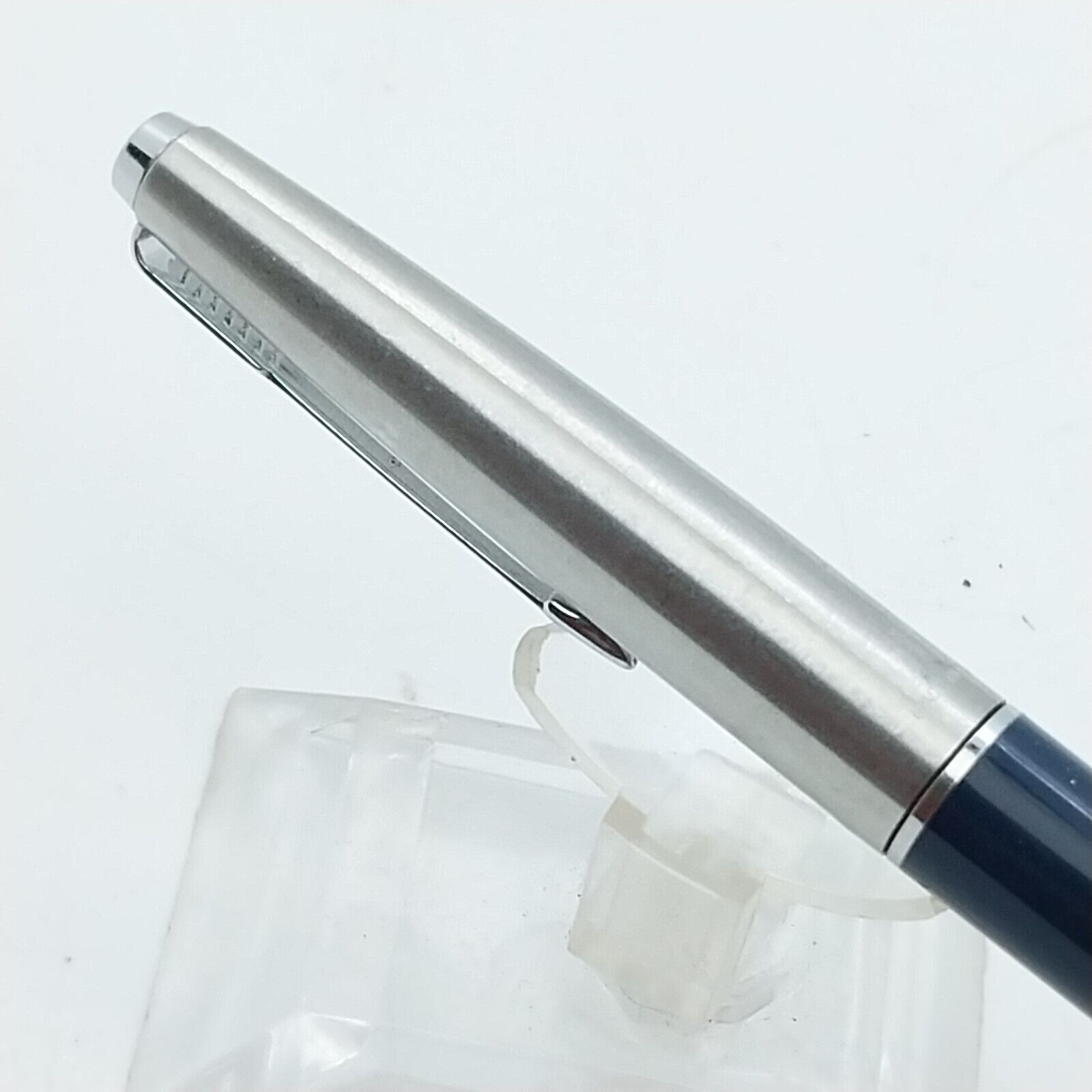 ⁦قلم حبر باركر 45 النادر من مينت، رأس متوسط، لون أزرق داكن، الولايات المتحدة الأمريكية رقم 11533⁩ - الصورة ⁦12⁩