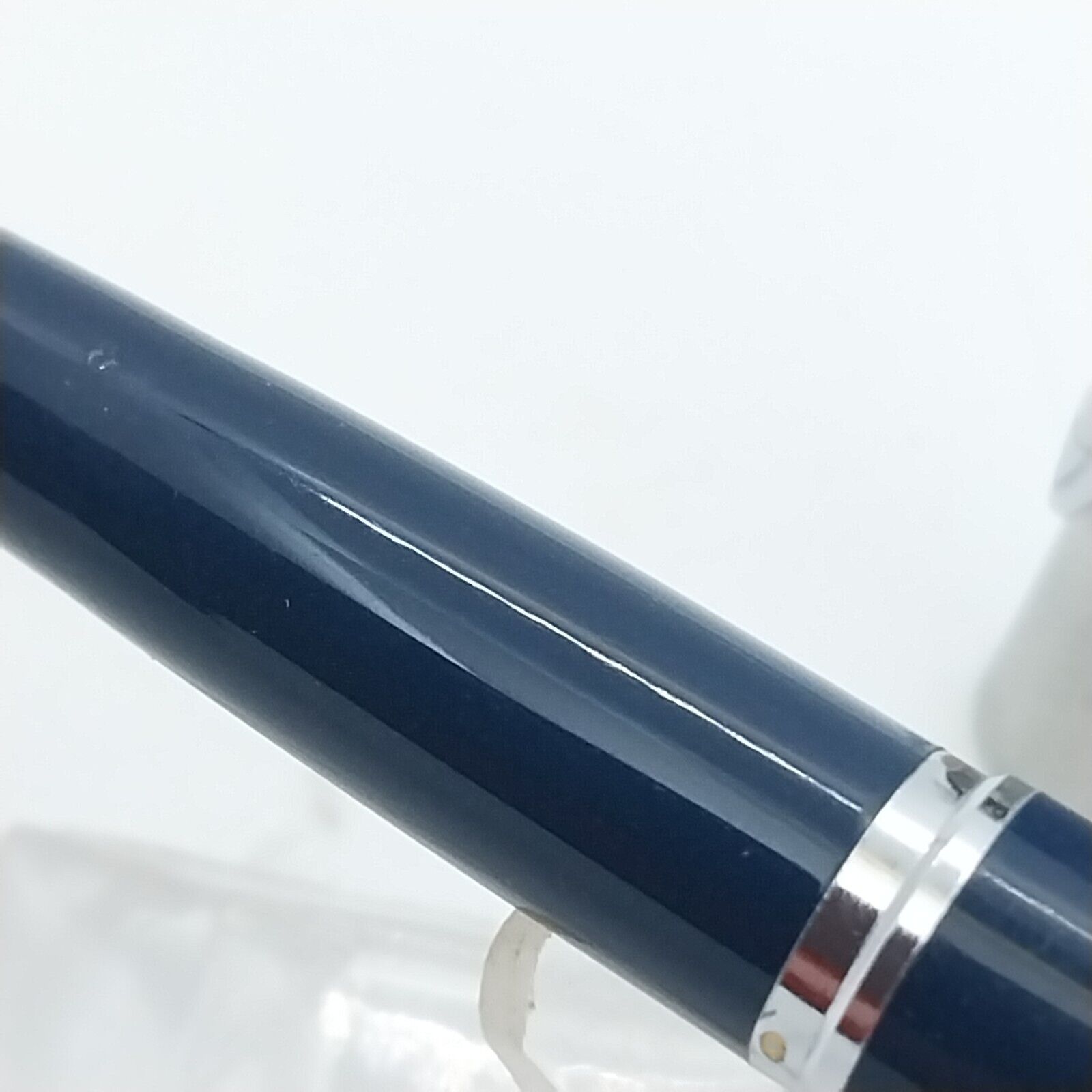 ⁦قلم حبر باركر 45 النادر من مينت، رأس متوسط، لون أزرق داكن، الولايات المتحدة الأمريكية رقم 11533⁩ - الصورة ⁦6⁩