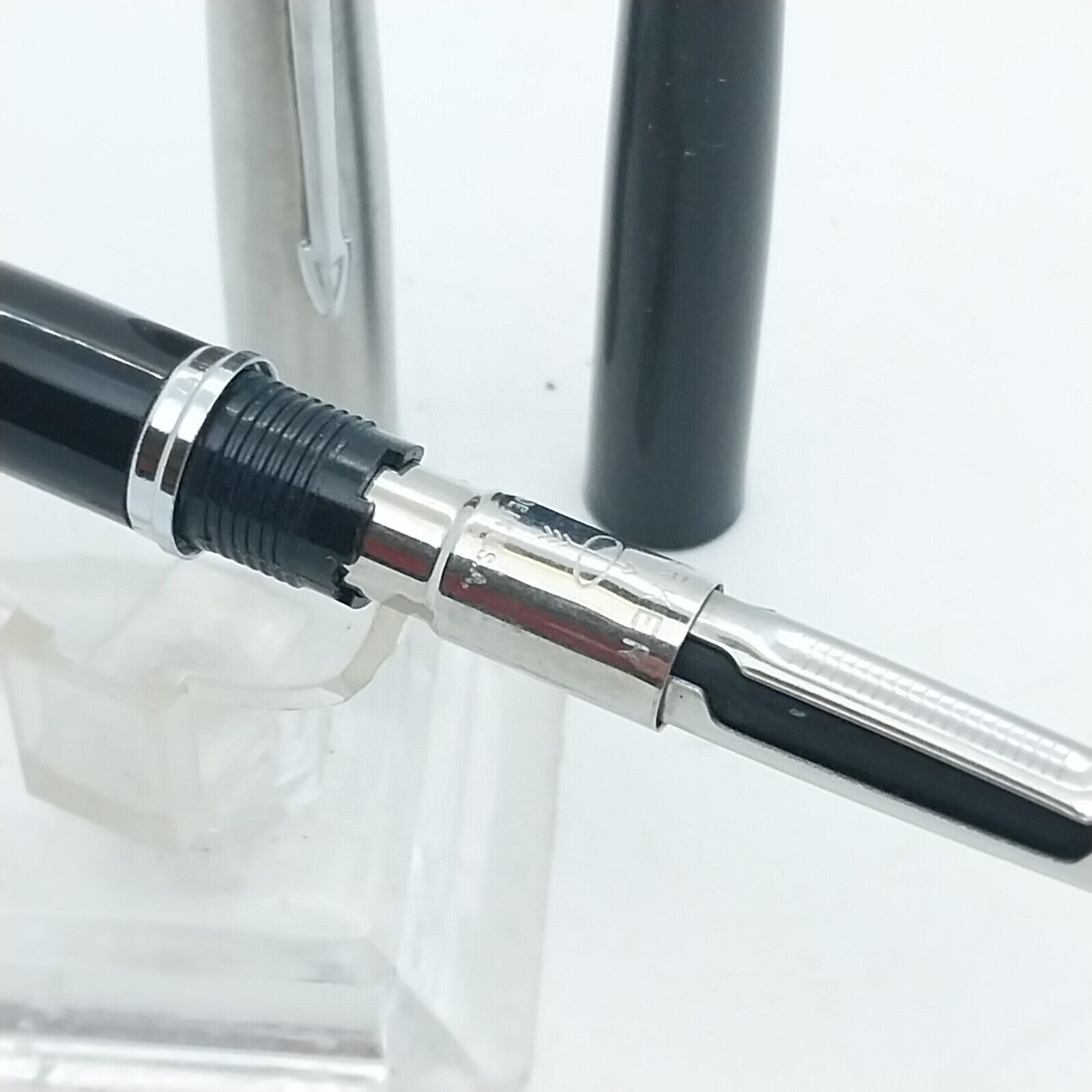 ⁦قلم حبر باركر 45 النادر من ماركة مينت، رأس XF، لون أسود، رقم الولايات المتحدة الأمريكية 11535⁩ - الصورة ⁦11⁩