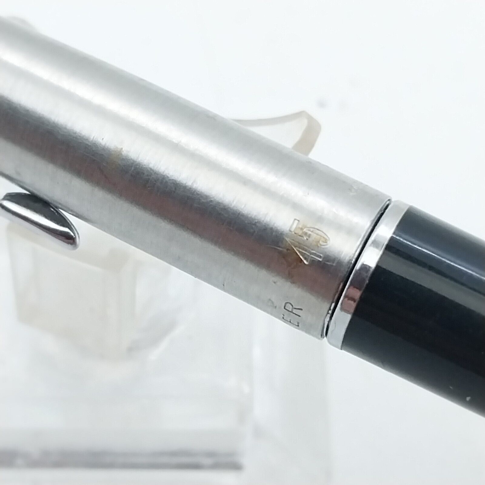 ⁦قلم حبر باركر 45 النادر من ماركة مينت، رأس XF، لون أسود، رقم الولايات المتحدة الأمريكية 11535⁩ - الصورة ⁦16⁩