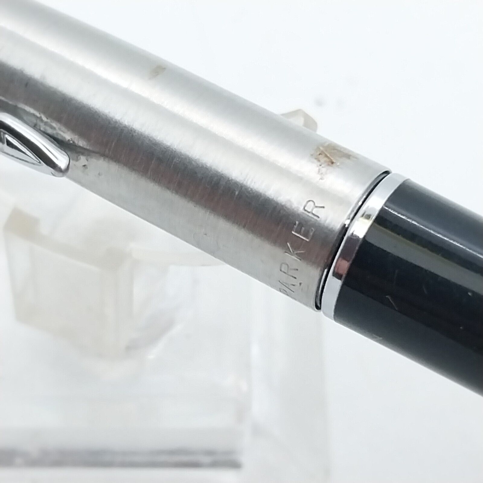 ⁦قلم حبر باركر 45 النادر من ماركة مينت، رأس XF، لون أسود، رقم الولايات المتحدة الأمريكية 11535⁩ - الصورة ⁦17⁩