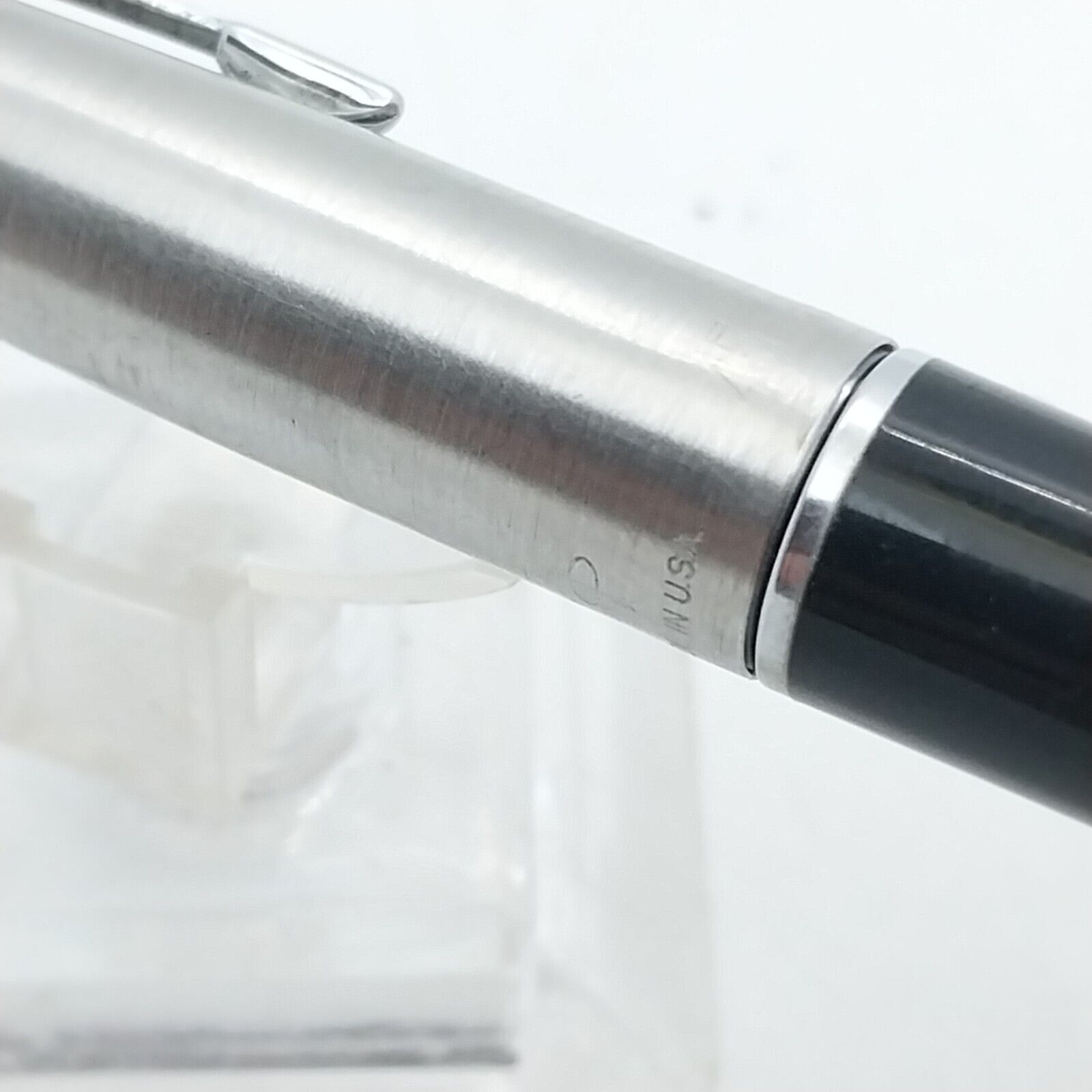 ⁦قلم حبر باركر 45 النادر من ماركة مينت، رأس XF، لون أسود، رقم الولايات المتحدة الأمريكية 11535⁩ - الصورة ⁦18⁩