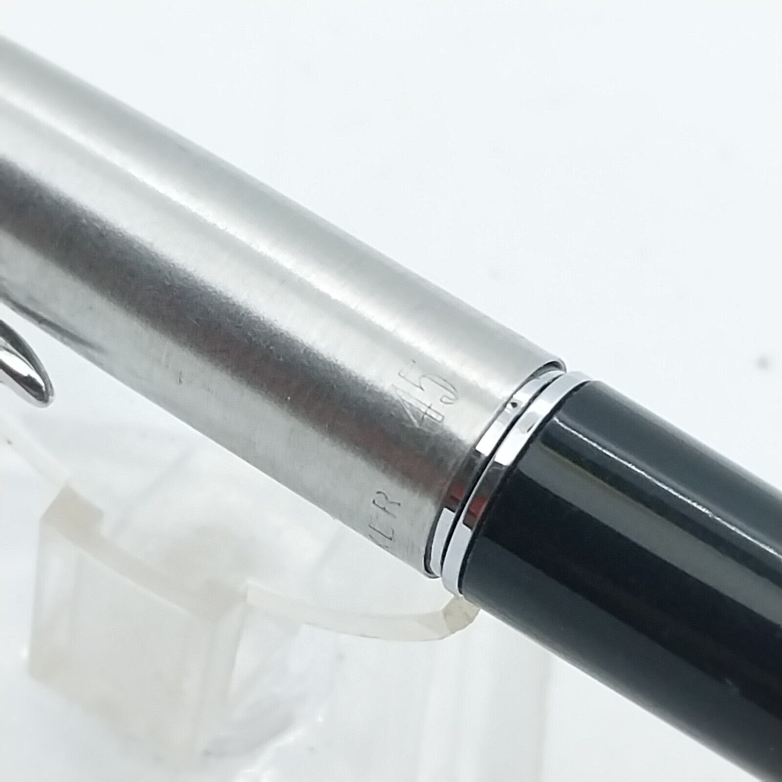 ⁦قلم حبر باركر 45 النادر، رأس F، لون أسود، الولايات المتحدة الأمريكية رقم 11539⁩ - الصورة ⁦14⁩