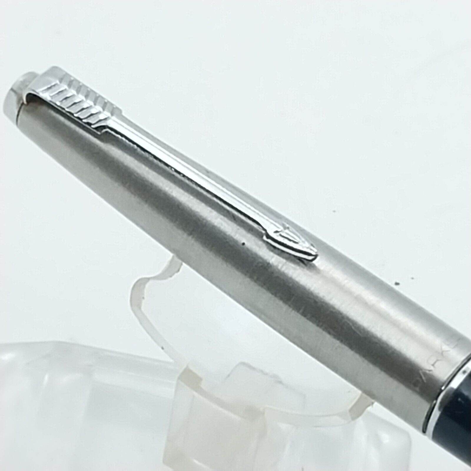 ⁦قلم حبر باركر 45 النادر، رأس مكسور، لون أزرق داكن، الولايات المتحدة الأمريكية رقم 11532⁩ - الصورة ⁦11⁩