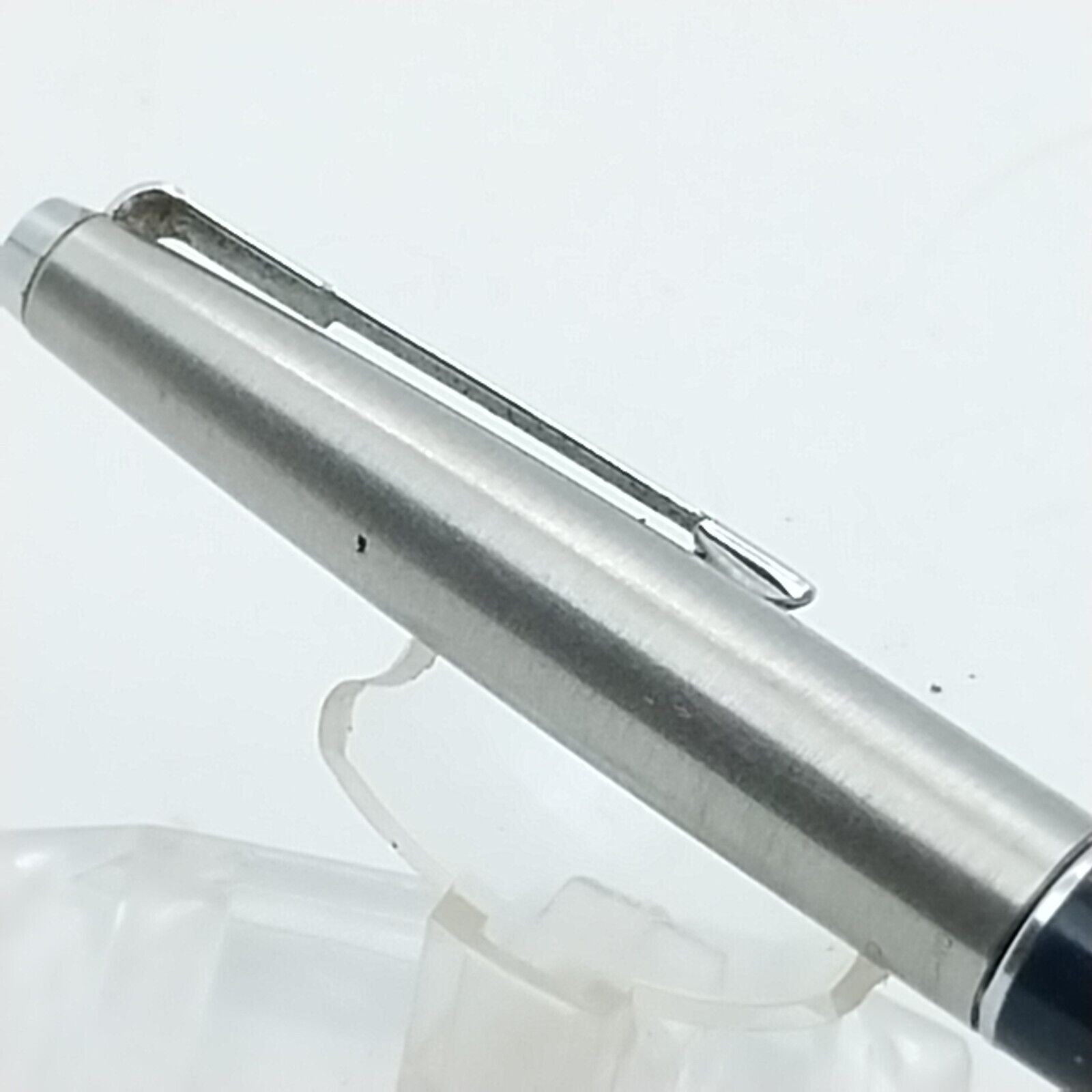 ⁦قلم حبر باركر 45 النادر، رأس مكسور، لون أزرق داكن، الولايات المتحدة الأمريكية رقم 11532⁩ - الصورة ⁦12⁩