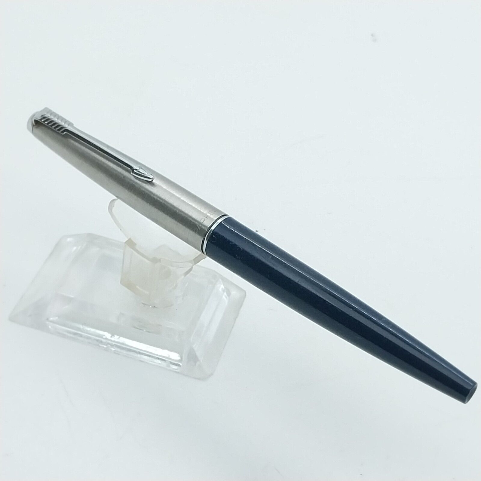 ⁦قلم حبر باركر 45 النادر، رأس مكسور، لون أزرق داكن، الولايات المتحدة الأمريكية رقم 11532⁩ - الصورة ⁦16⁩