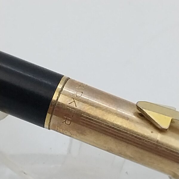 Vintage Rare Parker Arrow Ballpoint Twist gold Plated Cap,1985 ,England #115666 - Image 6
