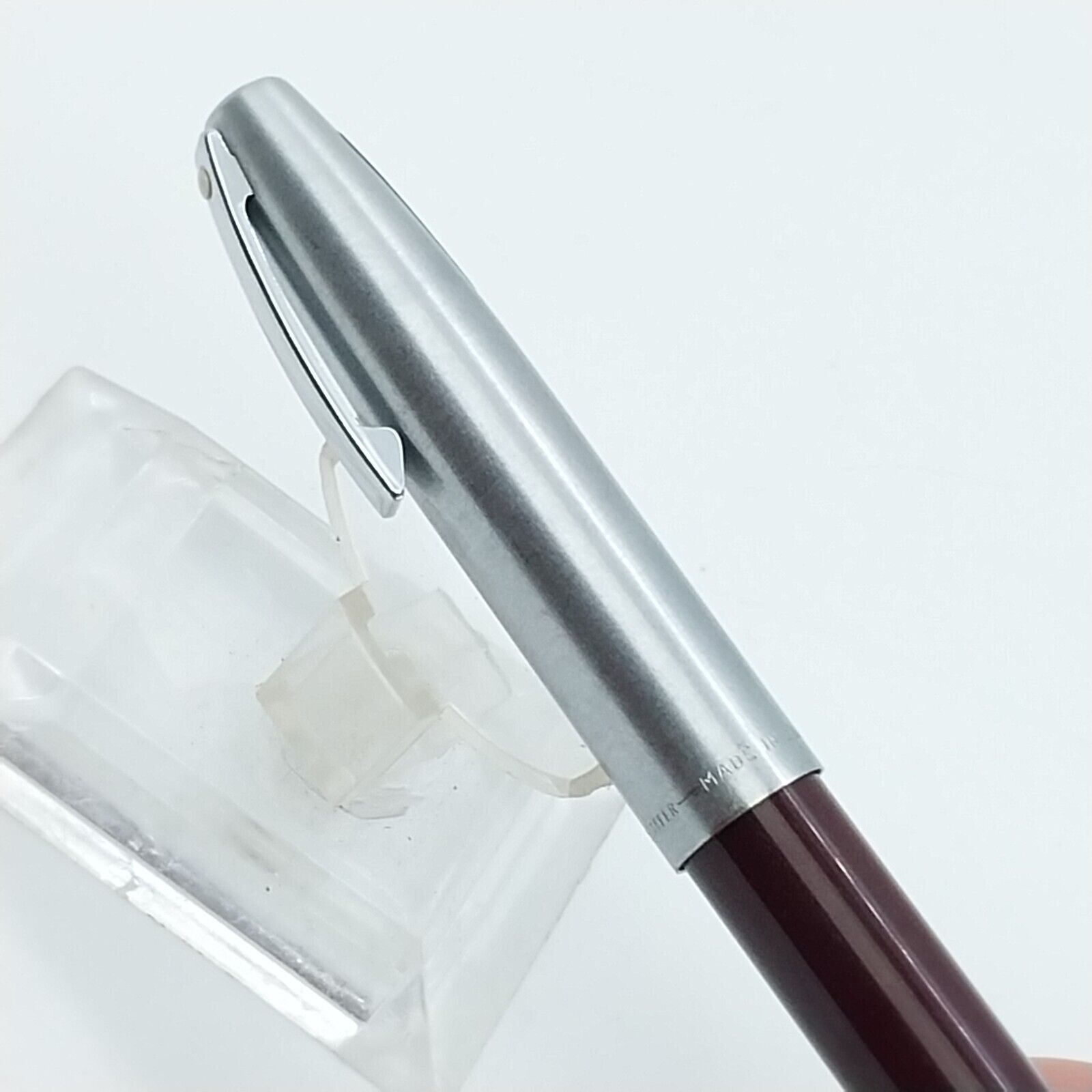 ⁦قلم حبر جاف عتيق من Sheaffer Imperial بلون عنابي، رأس F، الولايات المتحدة الأمريكية رقم 11543⁩ - الصورة ⁦17⁩