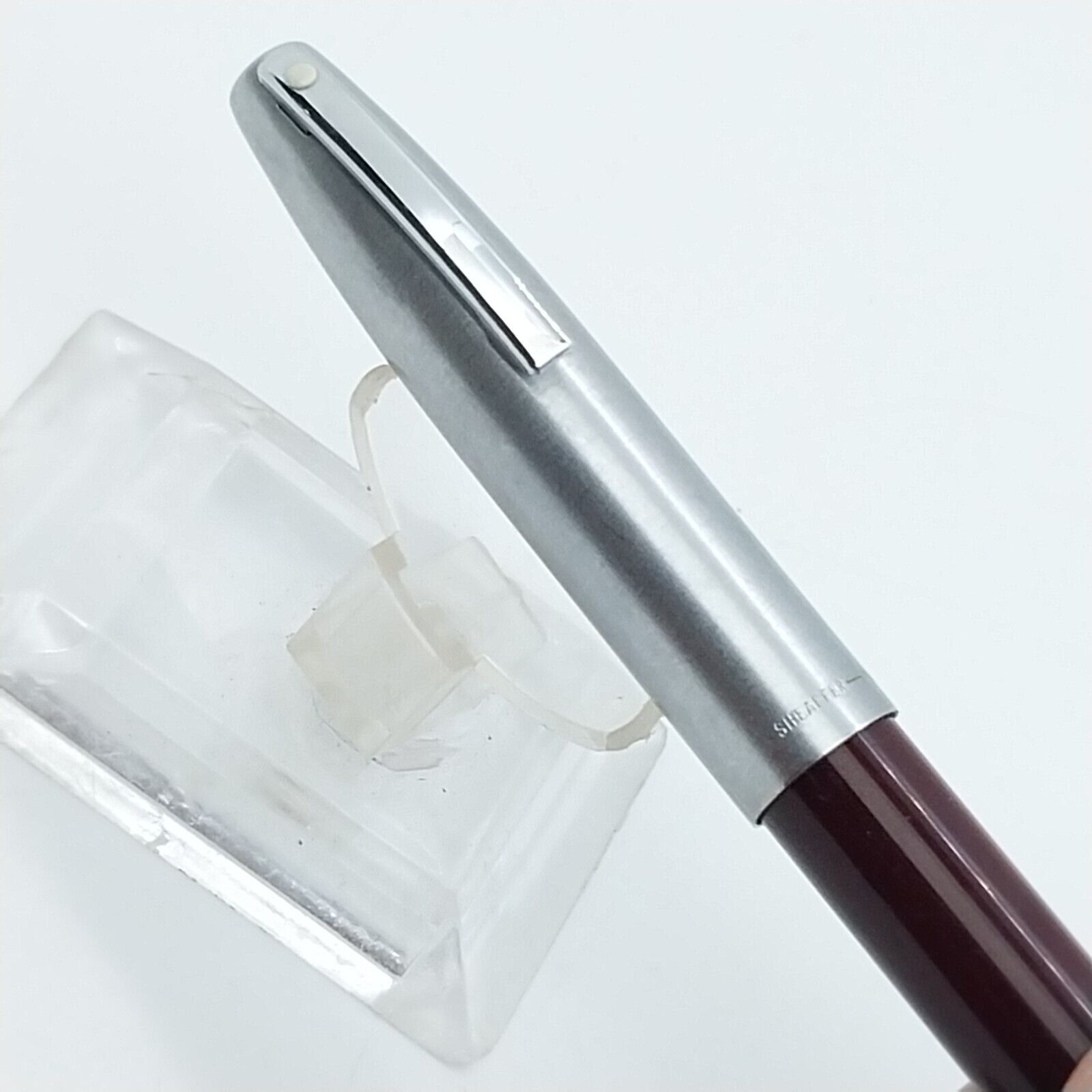 ⁦قلم حبر جاف عتيق من Sheaffer Imperial بلون عنابي، رأس F، الولايات المتحدة الأمريكية رقم 11543⁩ - الصورة ⁦19⁩