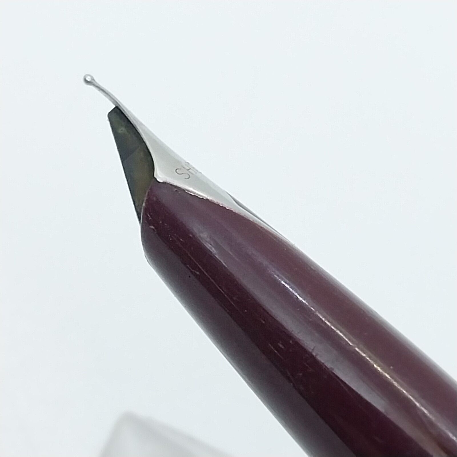 ⁦قلم حبر جاف عتيق من Sheaffer Imperial بلون عنابي، رأس F، الولايات المتحدة الأمريكية رقم 11543⁩ - الصورة ⁦6⁩