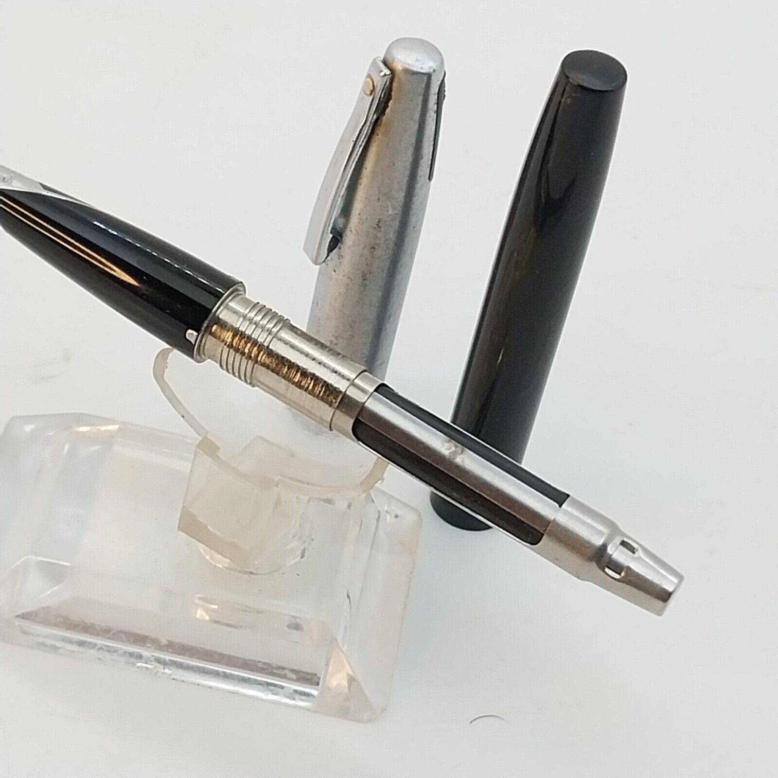 ⁦قلم حبر جاف شيفر إمبريال عتيق، رأس حبر F، لون أسود، غير مستعمل، الولايات المتحدة الأمريكية رقم 11511⁩ - الصورة ⁦9⁩