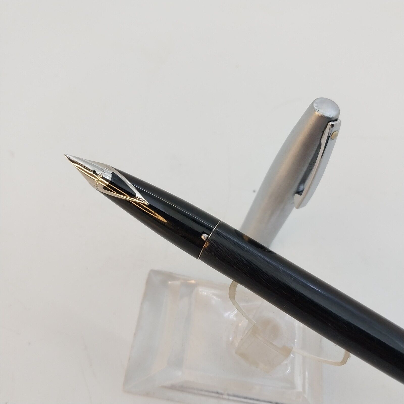 ⁦قلم حبر جاف شيفر إمبريال عتيق، رأس حبر F، لون أسود، غير مستعمل، الولايات المتحدة الأمريكية رقم 11513⁩ - الصورة ⁦2⁩