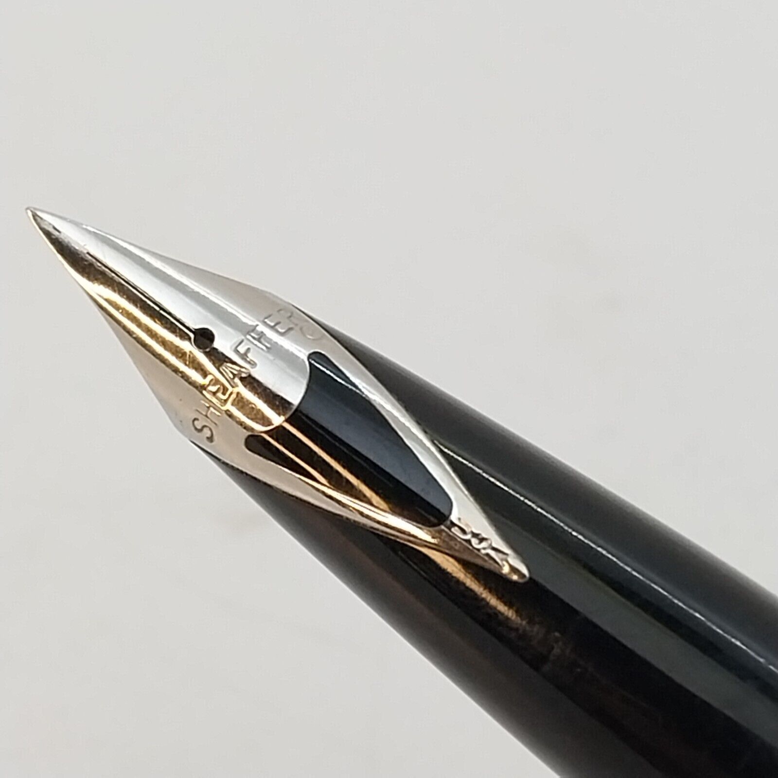 ⁦قلم حبر جاف شيفر إمبريال عتيق، رأس حبر F، لون أسود، غير مستعمل، الولايات المتحدة الأمريكية رقم 11513⁩ - الصورة ⁦3⁩