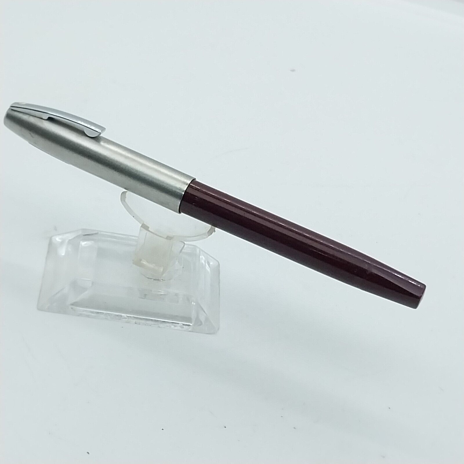 Vintage Sheaffer Imperial Touch Down Fountain Pen, F ,Burgundy color, USA#11521 - Image 17
