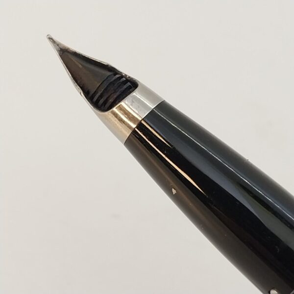 ⁦قلم حبر جاف Sheaffer Imperial Touch Down عتيق، رأس F، أسود، الولايات المتحدة الأمريكية رقم 11498⁩ - الصورة ⁦5⁩