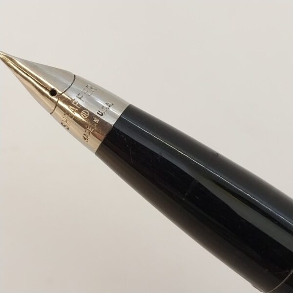 ⁦قلم حبر جاف Sheaffer Imperial Touch Down عتيق، رأس F، أسود، الولايات المتحدة الأمريكية رقم 11499⁩ - الصورة ⁦2⁩