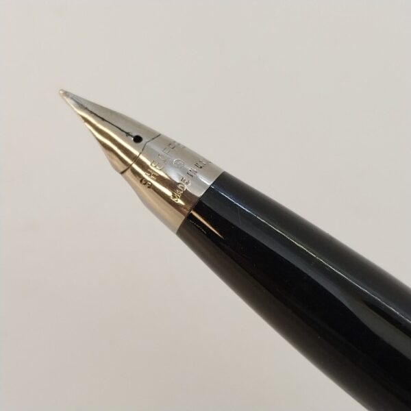 ⁦قلم حبر جاف Sheaffer Imperial Touch Down عتيق، رأس F، أسود، الولايات المتحدة الأمريكية رقم 11499⁩ - الصورة ⁦3⁩