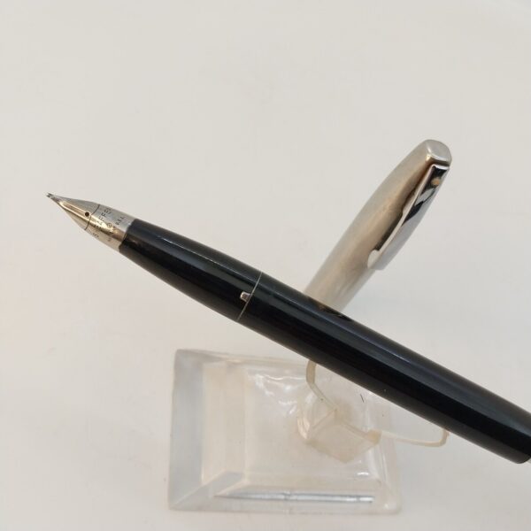 ⁦قلم حبر جاف عتيق من Sheaffer Imperial Touch Down، رأس F، أسود، الولايات المتحدة الأمريكية رقم 11500⁩ - الصورة ⁦2⁩