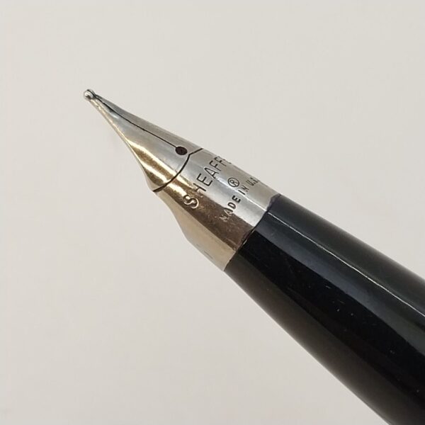 ⁦قلم حبر جاف عتيق من Sheaffer Imperial Touch Down، رأس F، أسود، الولايات المتحدة الأمريكية رقم 11500⁩ - الصورة ⁦4⁩