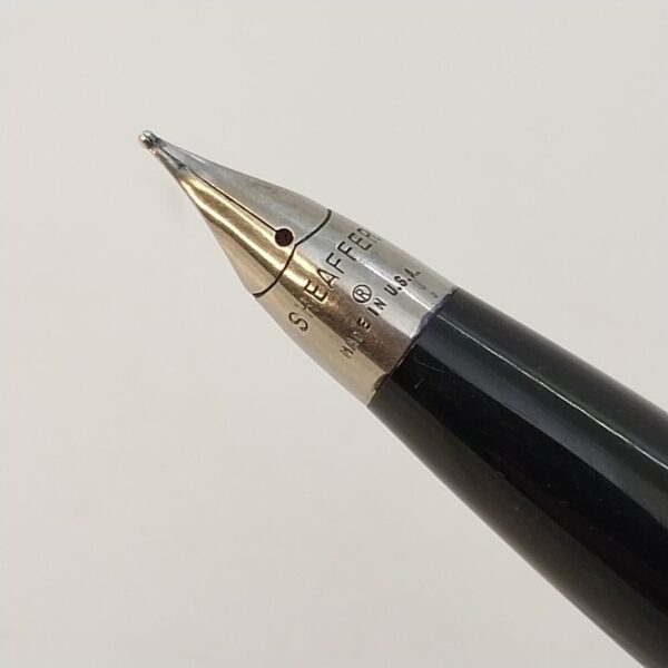 ⁦قلم حبر جاف عتيق من Sheaffer Imperial Touch Down، رأس F، أسود، الولايات المتحدة الأمريكية رقم 11500⁩ - الصورة ⁦5⁩