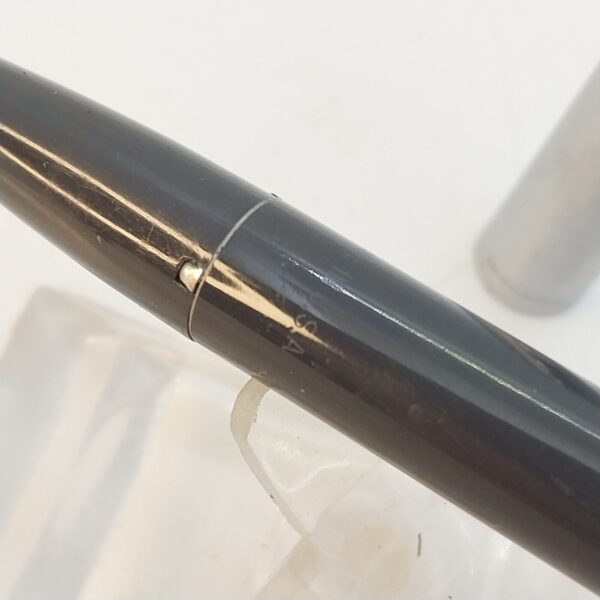 ⁦قلم حبر جاف عتيق من Sheaffer Imperial Touch Down، رأس F، رمادي، الولايات المتحدة الأمريكية رقم 11501⁩ - الصورة ⁦10⁩