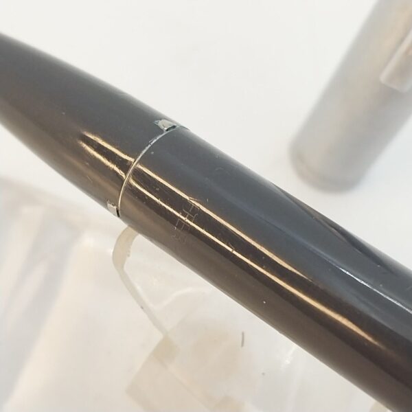 ⁦قلم حبر جاف عتيق من Sheaffer Imperial Touch Down، رأس F، رمادي، الولايات المتحدة الأمريكية رقم 11501⁩ - الصورة ⁦11⁩