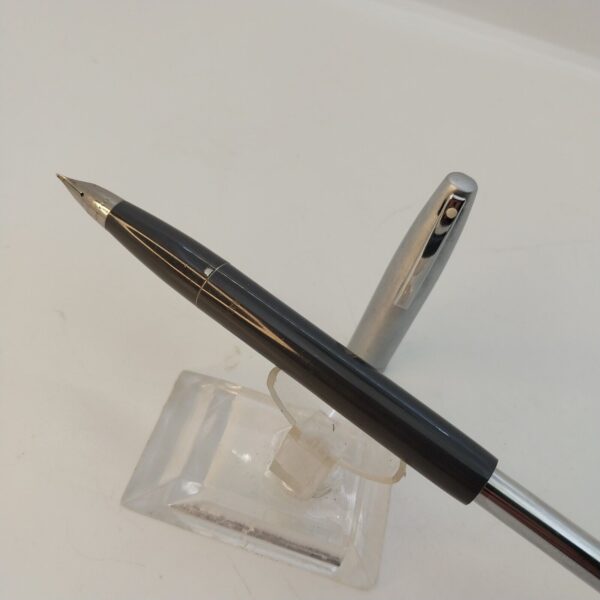 ⁦قلم حبر جاف عتيق من Sheaffer Imperial Touch Down، رأس F، رمادي، الولايات المتحدة الأمريكية رقم 11501⁩ - الصورة ⁦2⁩