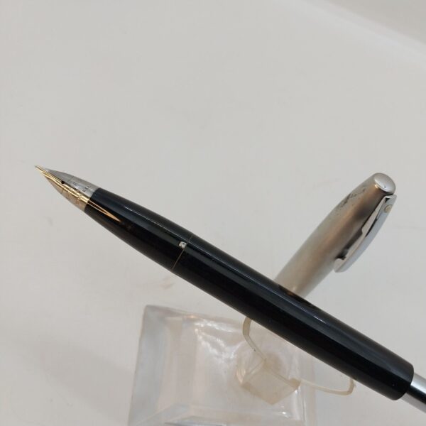 ⁦قلم حبر جاف Sheaffer Imperial touch Down عتيق، رأس F، أسود، الولايات المتحدة الأمريكية رقم 11507⁩ - الصورة ⁦2⁩