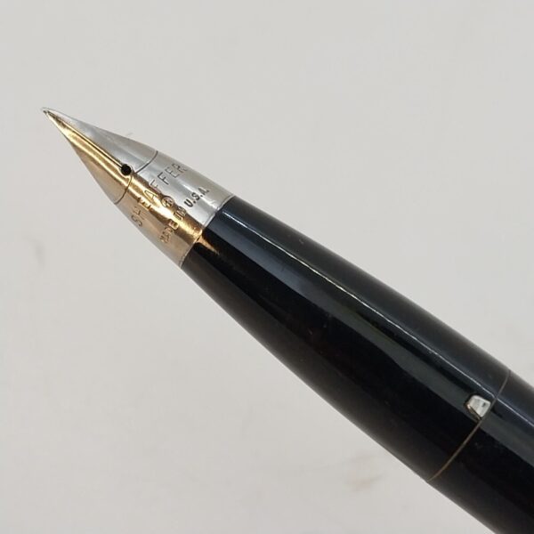 ⁦قلم حبر جاف Sheaffer Imperial touch Down عتيق، رأس F، أسود، الولايات المتحدة الأمريكية رقم 11507⁩ - الصورة ⁦3⁩