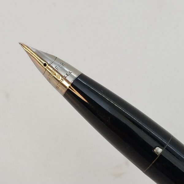 ⁦قلم حبر جاف Sheaffer Imperial touch Down عتيق، رأس F، أسود، الولايات المتحدة الأمريكية رقم 11507⁩ - الصورة ⁦4⁩