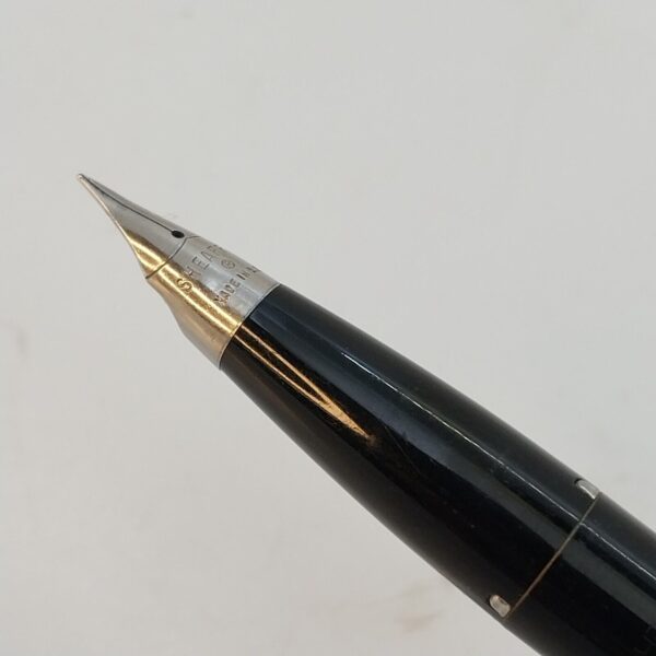 ⁦قلم حبر جاف Sheaffer Imperial touch Down عتيق، رأس F، أسود، الولايات المتحدة الأمريكية رقم 11507⁩ - الصورة ⁦5⁩
