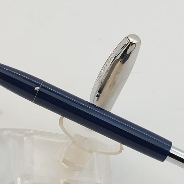 ⁦قلم حبر جاف عتيق من Sheaffer Imperial touch Down، رأس حبر F، أزرق داكن، الولايات المتحدة الأمريكية رقم 11510⁩ - الصورة ⁦11⁩