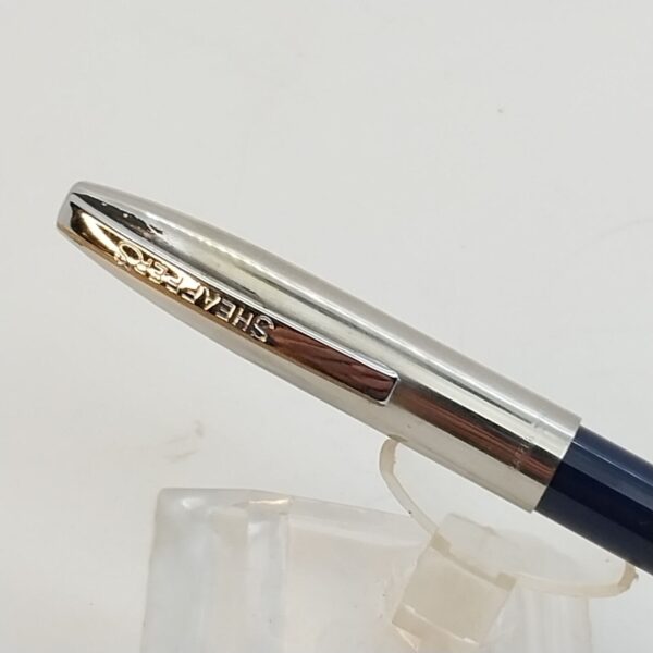 ⁦قلم حبر جاف عتيق من Sheaffer Imperial touch Down، رأس حبر F، أزرق داكن، الولايات المتحدة الأمريكية رقم 11510⁩ - الصورة ⁦12⁩