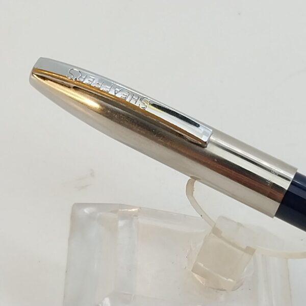 ⁦قلم حبر جاف عتيق من Sheaffer Imperial touch Down، رأس حبر F، أزرق داكن، الولايات المتحدة الأمريكية رقم 11510⁩ - الصورة ⁦13⁩