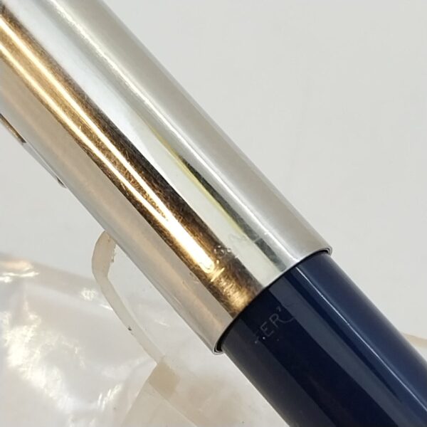 ⁦قلم حبر جاف عتيق من Sheaffer Imperial touch Down، رأس حبر F، أزرق داكن، الولايات المتحدة الأمريكية رقم 11510⁩ - الصورة ⁦16⁩
