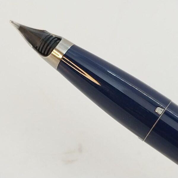 ⁦قلم حبر جاف عتيق من Sheaffer Imperial touch Down، رأس حبر F، أزرق داكن، الولايات المتحدة الأمريكية رقم 11510⁩ - الصورة ⁦7⁩
