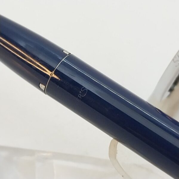 ⁦قلم حبر جاف عتيق من Sheaffer Imperial touch Down، رأس حبر F، أزرق داكن، الولايات المتحدة الأمريكية رقم 11510⁩ - الصورة ⁦8⁩