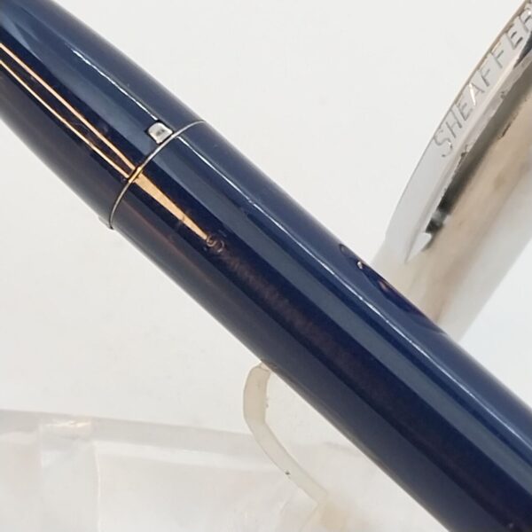 ⁦قلم حبر جاف عتيق من Sheaffer Imperial touch Down، رأس حبر F، أزرق داكن، الولايات المتحدة الأمريكية رقم 11510⁩ - الصورة ⁦9⁩