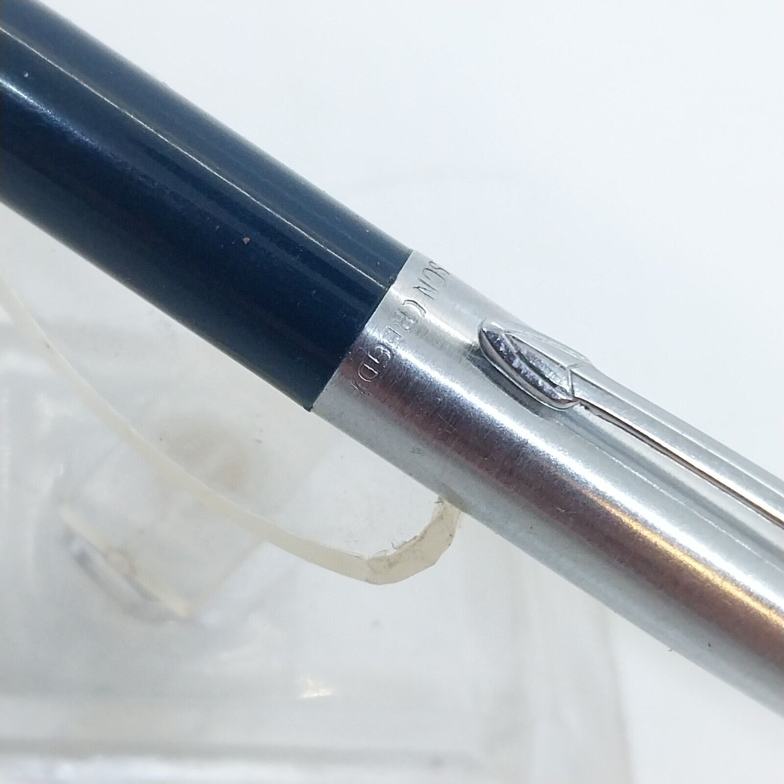 ⁦قلم حبر جاف ويلسون (طراز جوتر) أزرق داكن عتيق، الولايات المتحدة الأمريكية، خيط نحاسي رقم 11827⁩ - الصورة ⁦3⁩