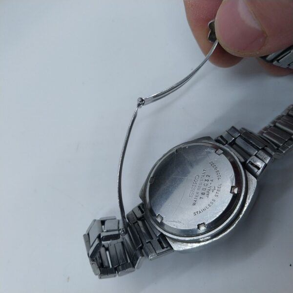 ⁦ساعة يد رجالية أوتوماتيكية من طراز Seiko 7009-5030، مرصعة بـ 17 جوهرة، طراز TV، رقم 11146⁩ - الصورة ⁦5⁩